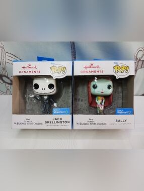 Hallmark Funko Pop Jaxk & Sally Ornaments